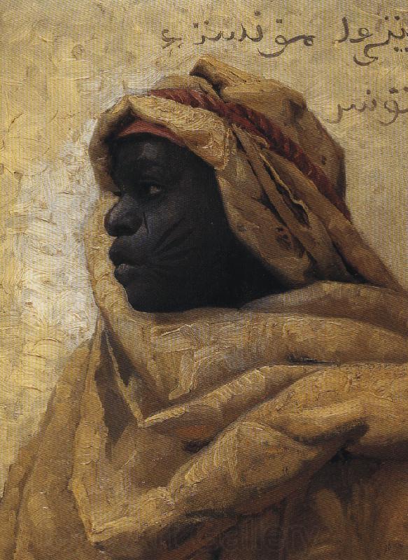 Peder Monsted Portrait of a Nubian Spain oil painting art